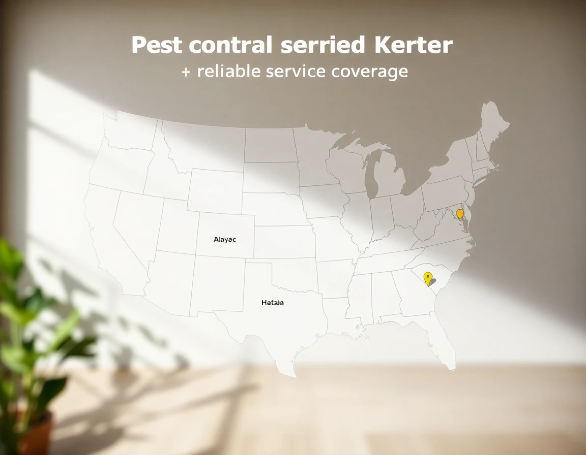 Pest Control Service Areas Map